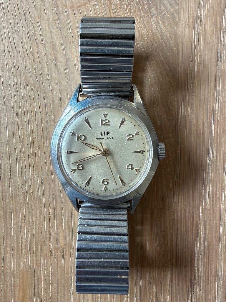 LIP Himalaya vintage horloge, Sieraden, Tassen en Uiterlijk, Overige merken, Staal, Met bandje, Polshorloge