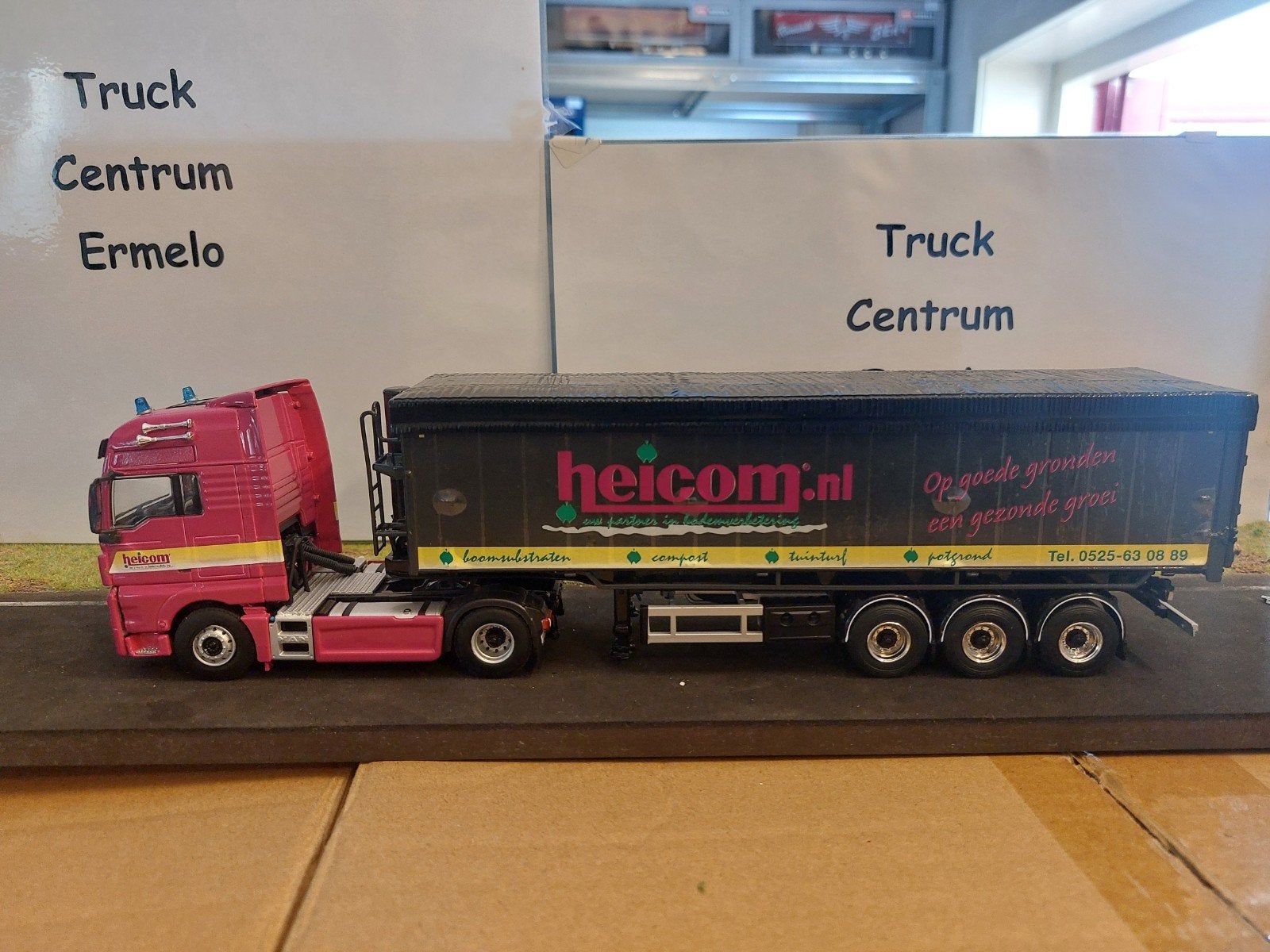 Heicom MAN met volumekipper code 3, Hobby en Vrije tijd, Modelauto's | 1:50, Ophalen of Verzenden, Nieuw, Bus of Vrachtwagen, Wsi