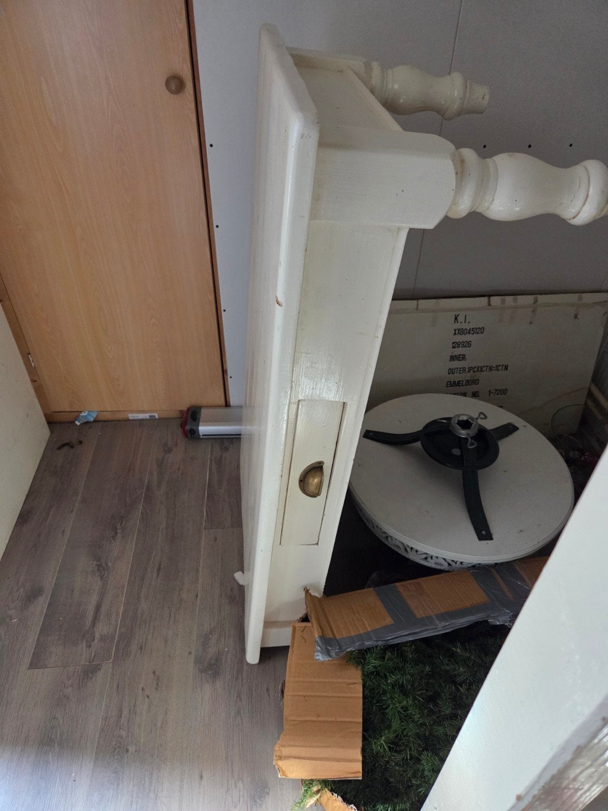 Crème wit salontafel met lade, Huis en Inrichting, Ophalen, Minder dan 50 cm, Gebruikt, 100 tot 150 cm