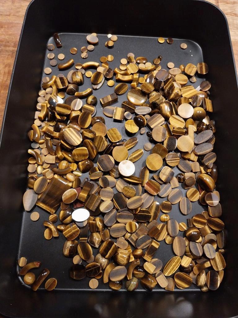 Mix lot tijgeroog cabochons grote partij!, Sieraden, Tassen en Uiterlijk, Edelstenen, Ophalen of Verzenden