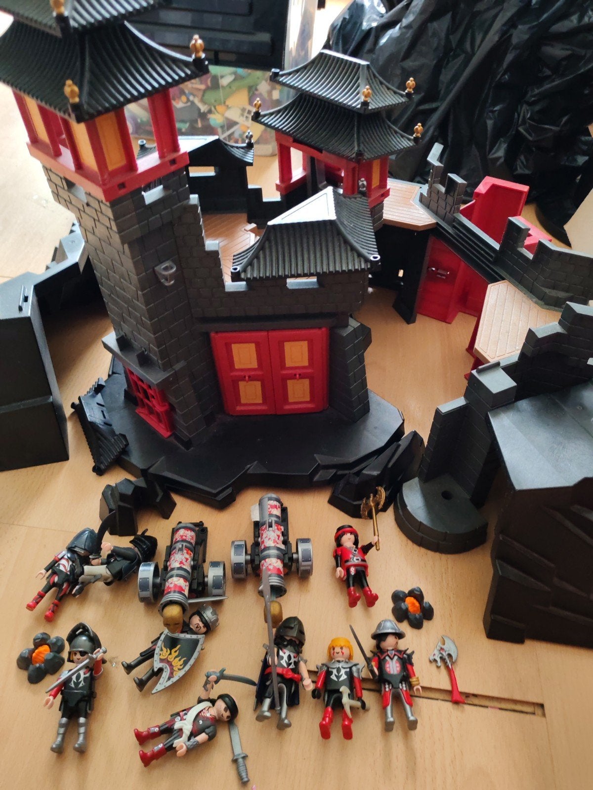 Playmobil Aziatisch Kasteel/Fort met Figuren en Kanonnen, Kinderen en Baby's, Ophalen, Gebruikt, Complete set, Historisch