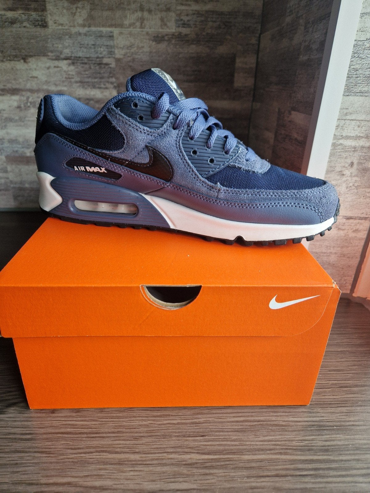 Nike Air Max 90 Sneakers - Maat 42.5, Ophalen of Verzenden, Zo goed als nieuw, Blauw