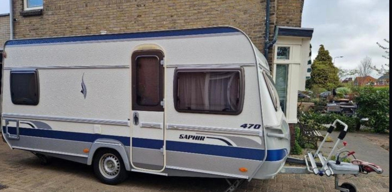 Fendt Saphir 470 uit 2008 compleet met voortent en luifel, Caravans en Kamperen, Caravans, Rondzit, Frans bed, Particulier, Gascomfoor