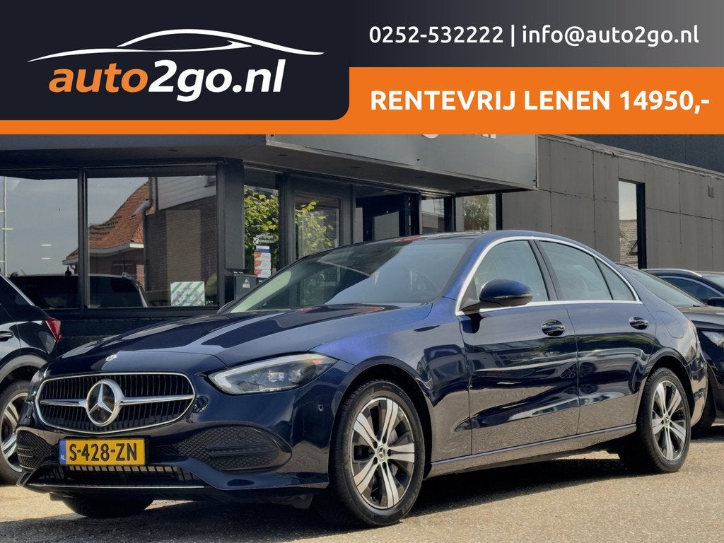 Mercedes-Benz C-Klasse 300 e AUT9 LUXURY LINE LEDER NAVI CAM, Auto's, Mercedes-Benz, Te koop, C-Klasse, ABS, Achteruitrijcamera