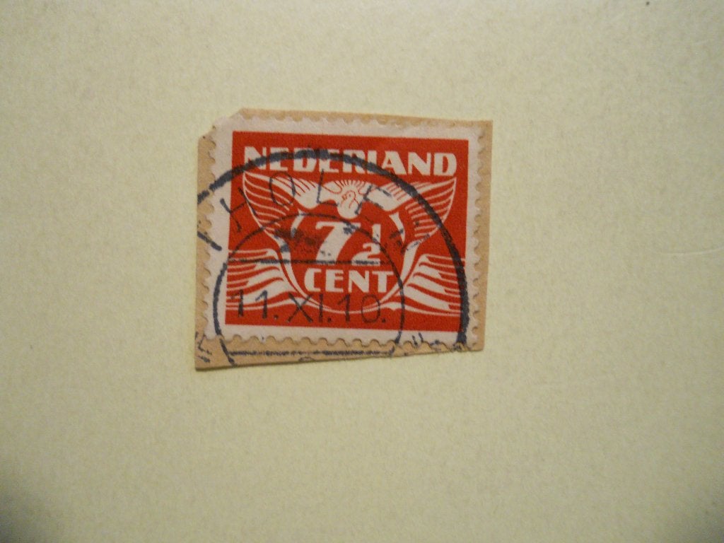 Nederland 1941 Vliegende duif Nvph.381 Rondstempel Tholen, Postzegels en Munten, Ophalen of Verzenden, Na 1940, Gestempeld