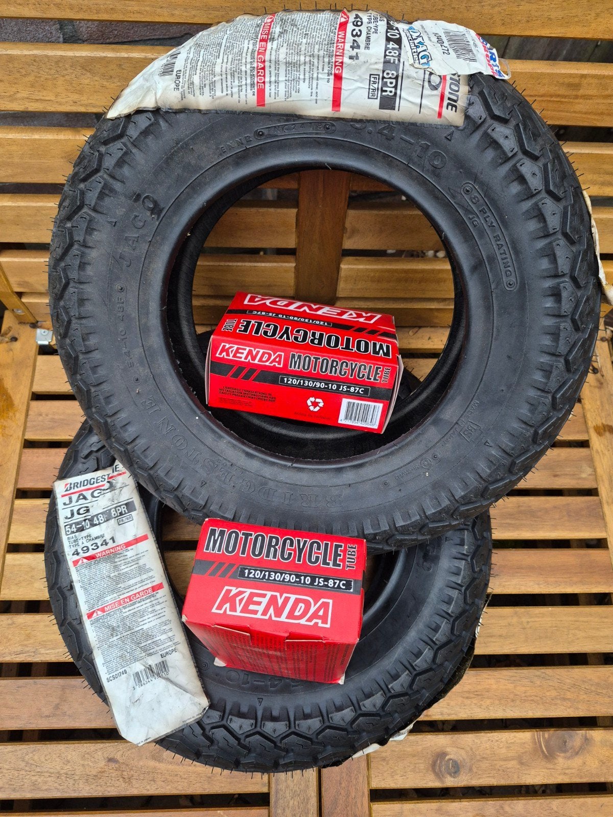 Bridgestone JG 5.4-10 banden set NIEUW, Ophalen of Verzenden, Nieuw, Overige typen, Overige merken