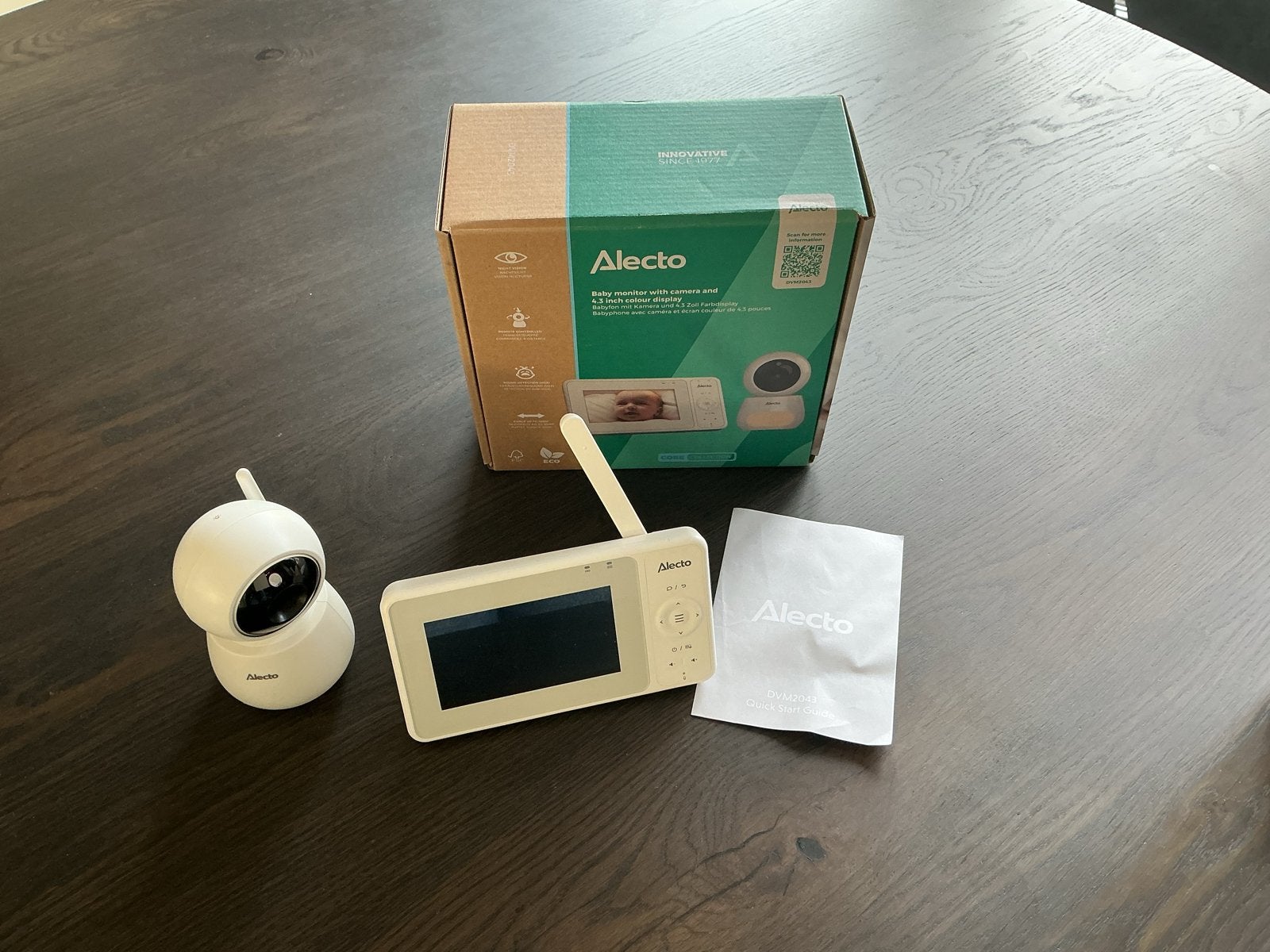 Alecto Babyfoon met camera en 4.3 inch scherm, Ophalen of Verzenden, Nieuw, 100 tot 250 meter, Camera