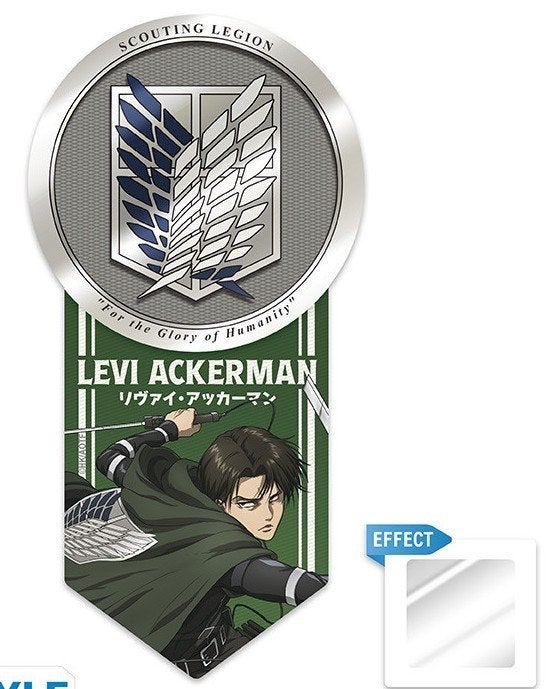 Attack on Titan vinyl sticker Levi, Ophalen of Verzenden, Nieuw, Film, Tv of Omroep