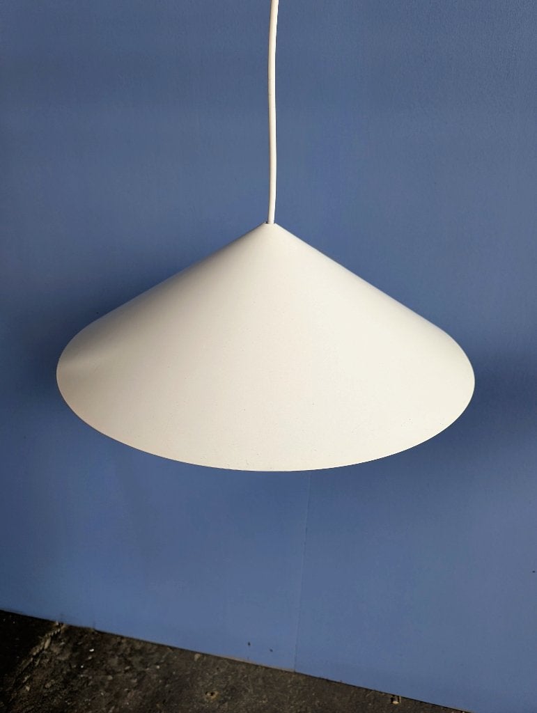 Vintage Deense postmoderne hanglamp, Ophalen of Verzenden, Zo goed als nieuw, Metaal, Postmodern deens design Focus