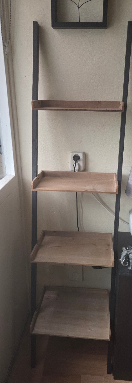 Houten ladderrek met 4 planken, Ophalen, Gebruikt