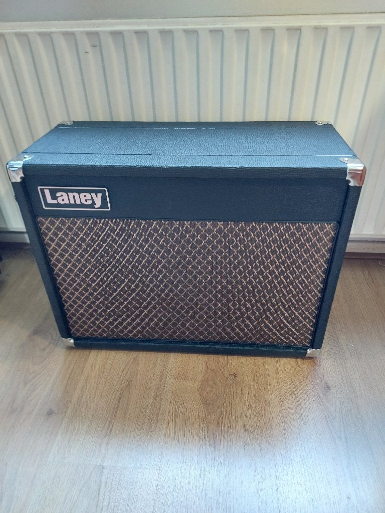 Laney G12H-55 Heritage Green speaker cabinet, Overige merken, Inclusief standaarden, Ophalen of Verzenden, Zo goed als nieuw