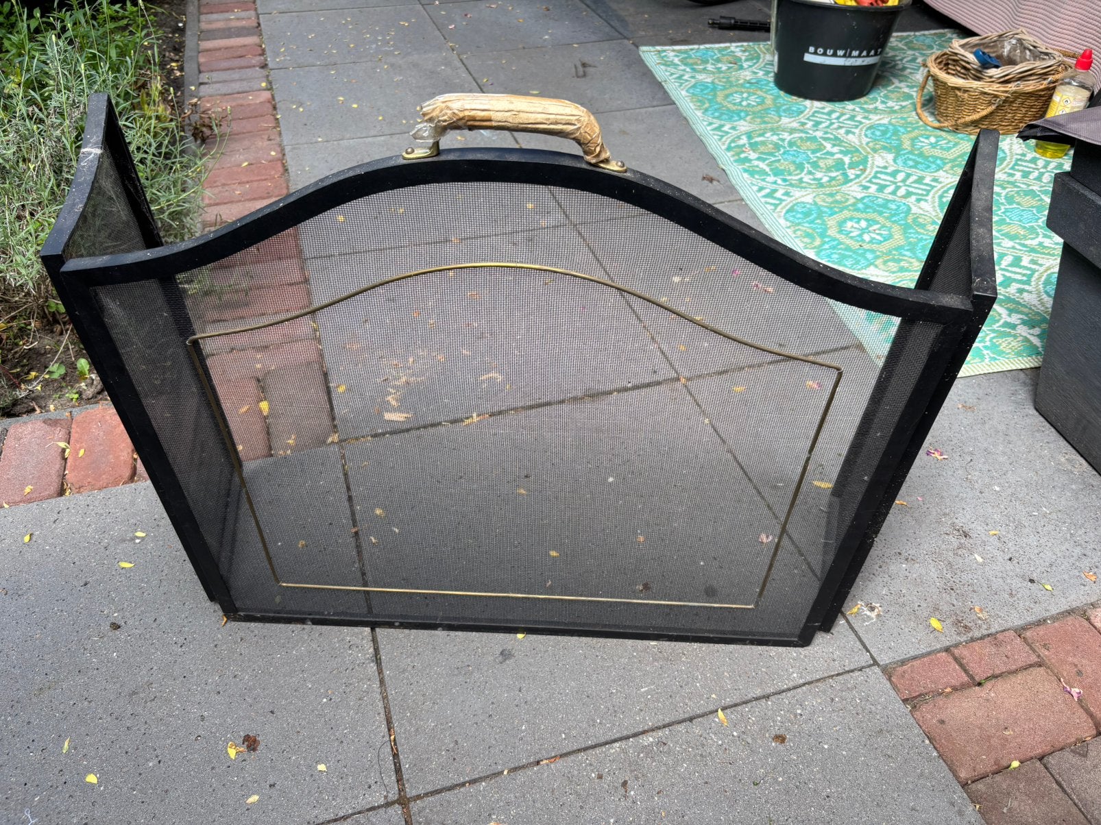 Vonkenscherm, Ophalen, Gebruikt, Vrijstaande haard, Houthaard