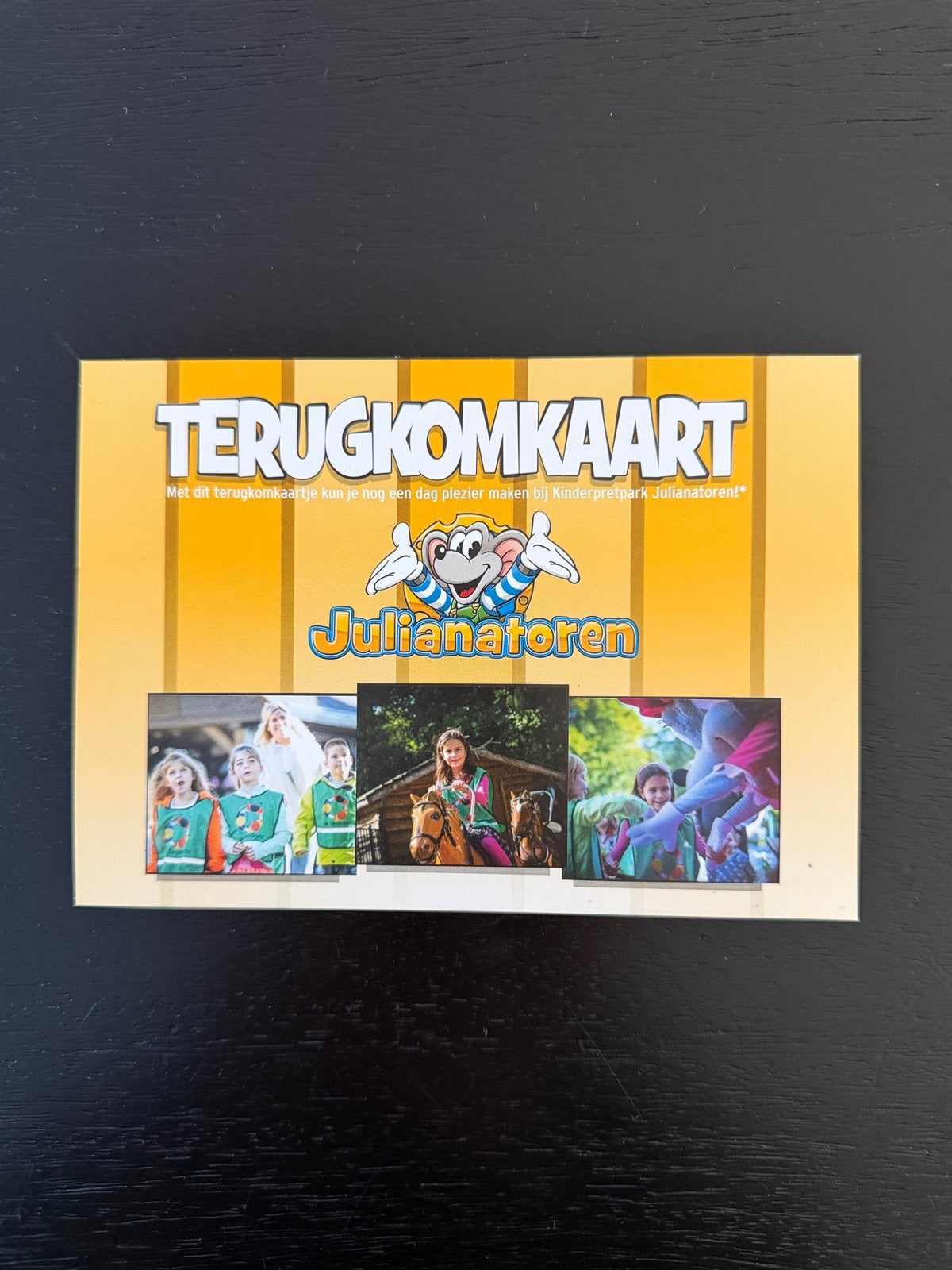 Terugkomkaart Julianatoren, Tickets en Kaartjes
