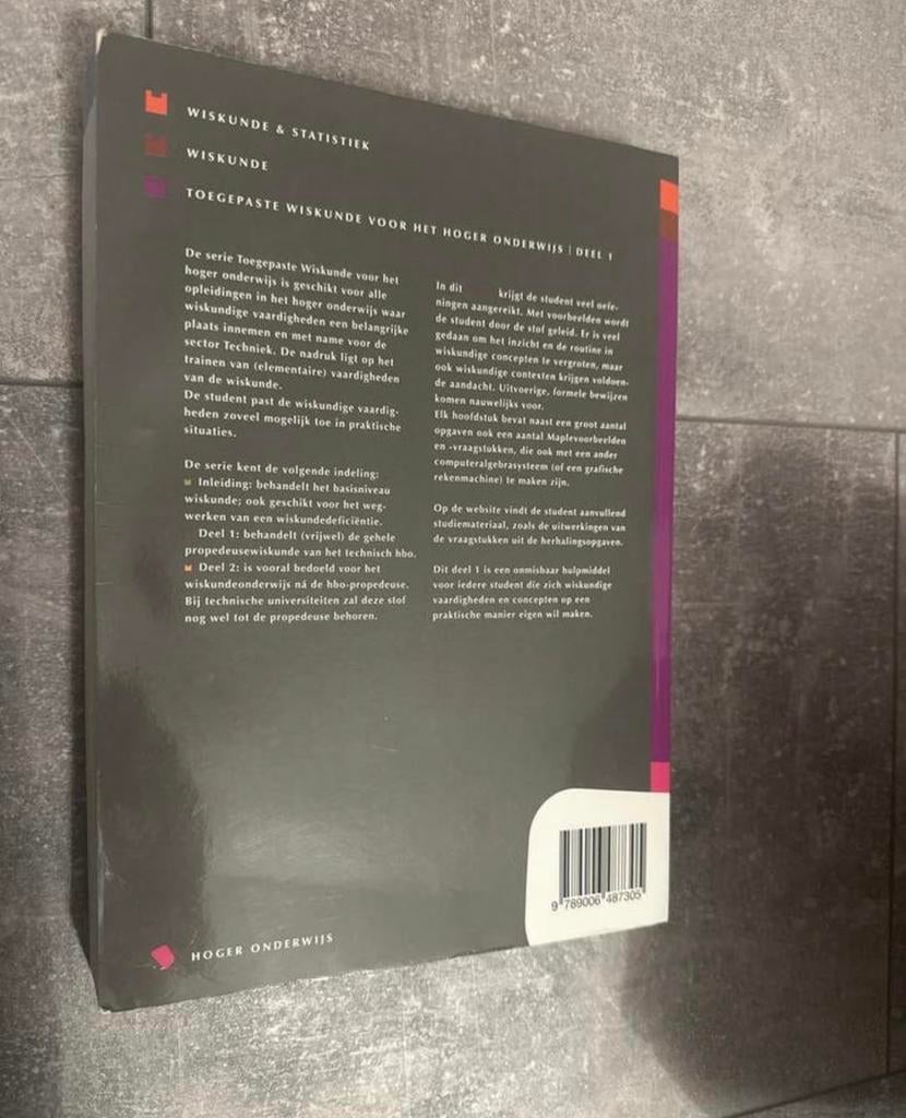 Toegepaste wiskunde voor het hoger onderwijs, Ophalen of Verzenden, Beta, Gelezen, HBO
