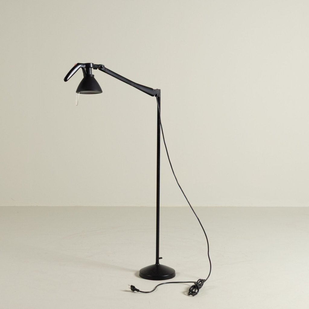 Luceplan Fortebraccio Vloerlamp Zwart Metaal, Niet ingevuld, Zo goed als nieuw, Niet ingevuld, Niet ingevuld