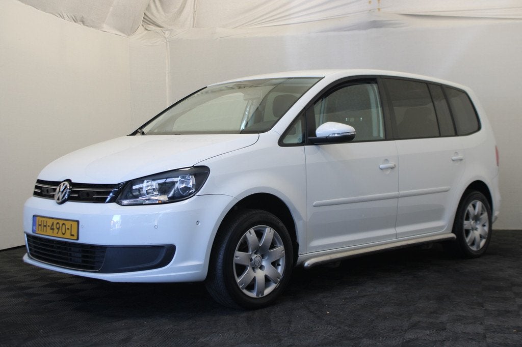 Volkswagen Touran 2.0 TDI Comfortline BlueMotion (bj 2015), Euro 5, Stof, Zwart, 4 cilinders