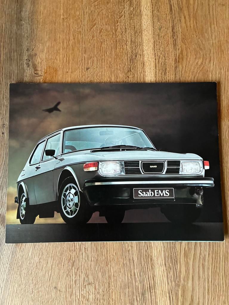 Saab 99 EMS brochure, Ophalen of Verzenden, Zo goed als nieuw, Overige merken