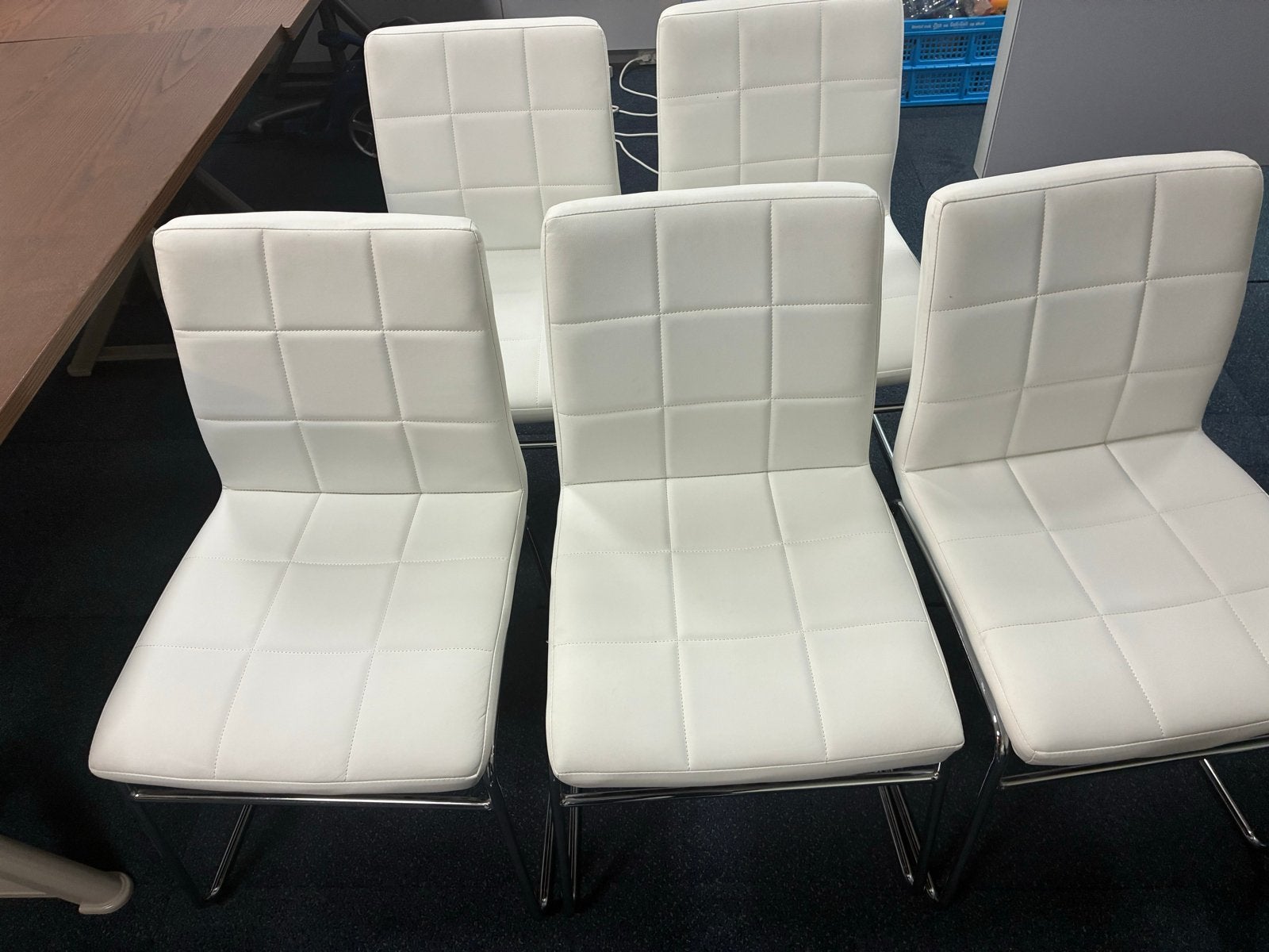 Jysk Hammel stoelen - Nette staat, Ophalen, Wit, Zo goed als nieuw, Metaal
