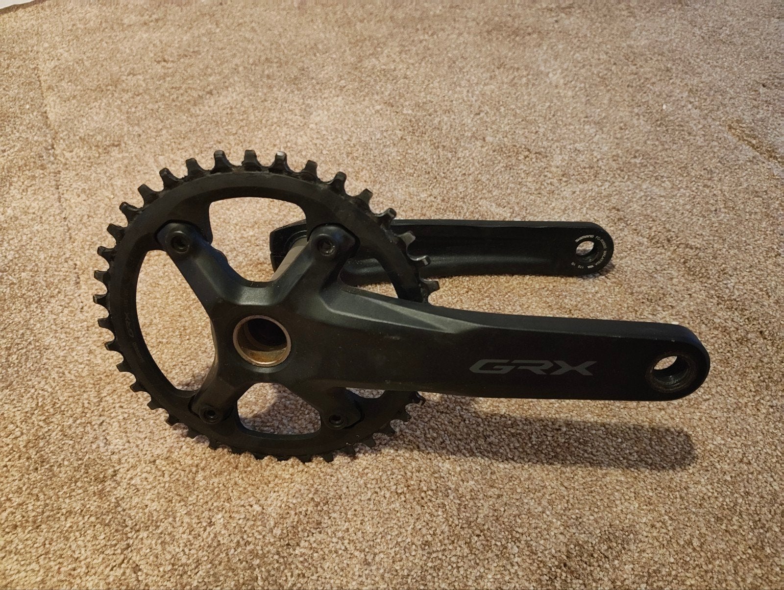 Shimano GRX Crankstel 40t - Zo goed als nieuw, Crankstel of Pedalen, Ophalen of Verzenden, Zo goed als nieuw, Aluminium