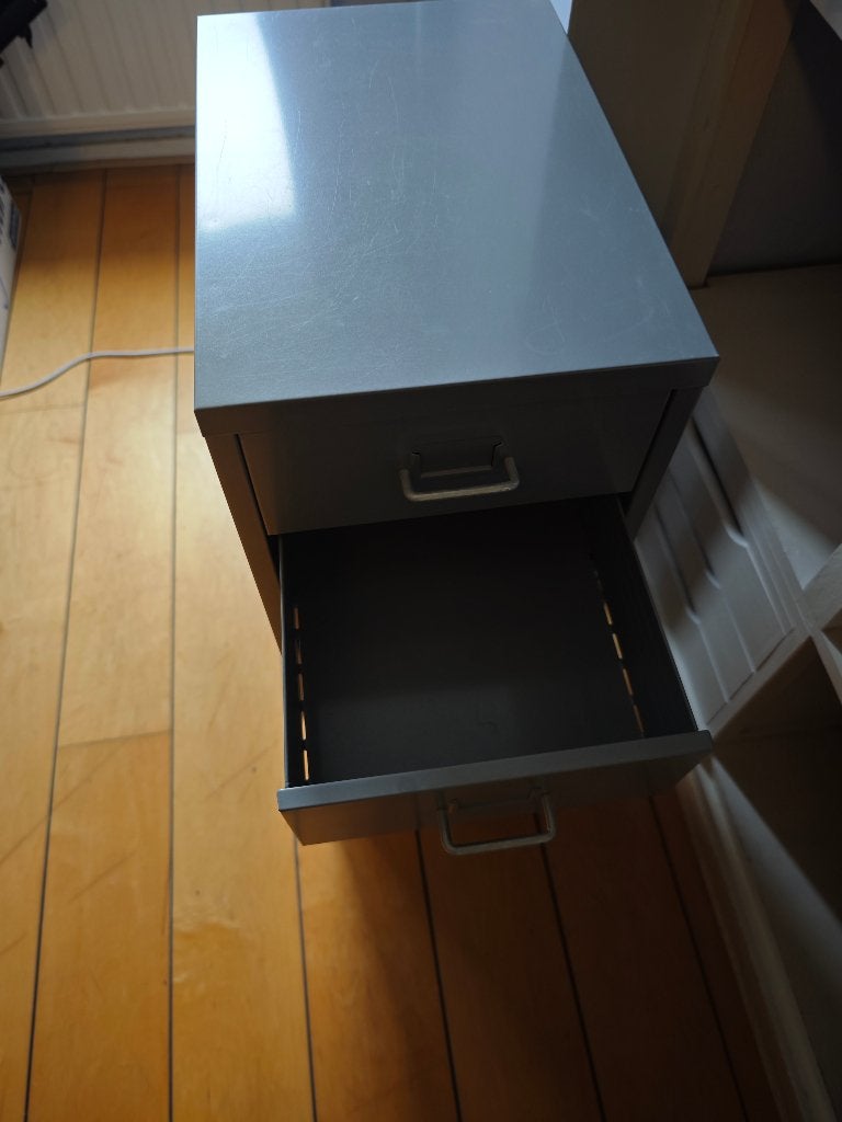 Ikea metalen ladeblok type Helmer (grijs), Ophalen, Minder dan 50 cm, 5 laden of meer, Zo goed als nieuw