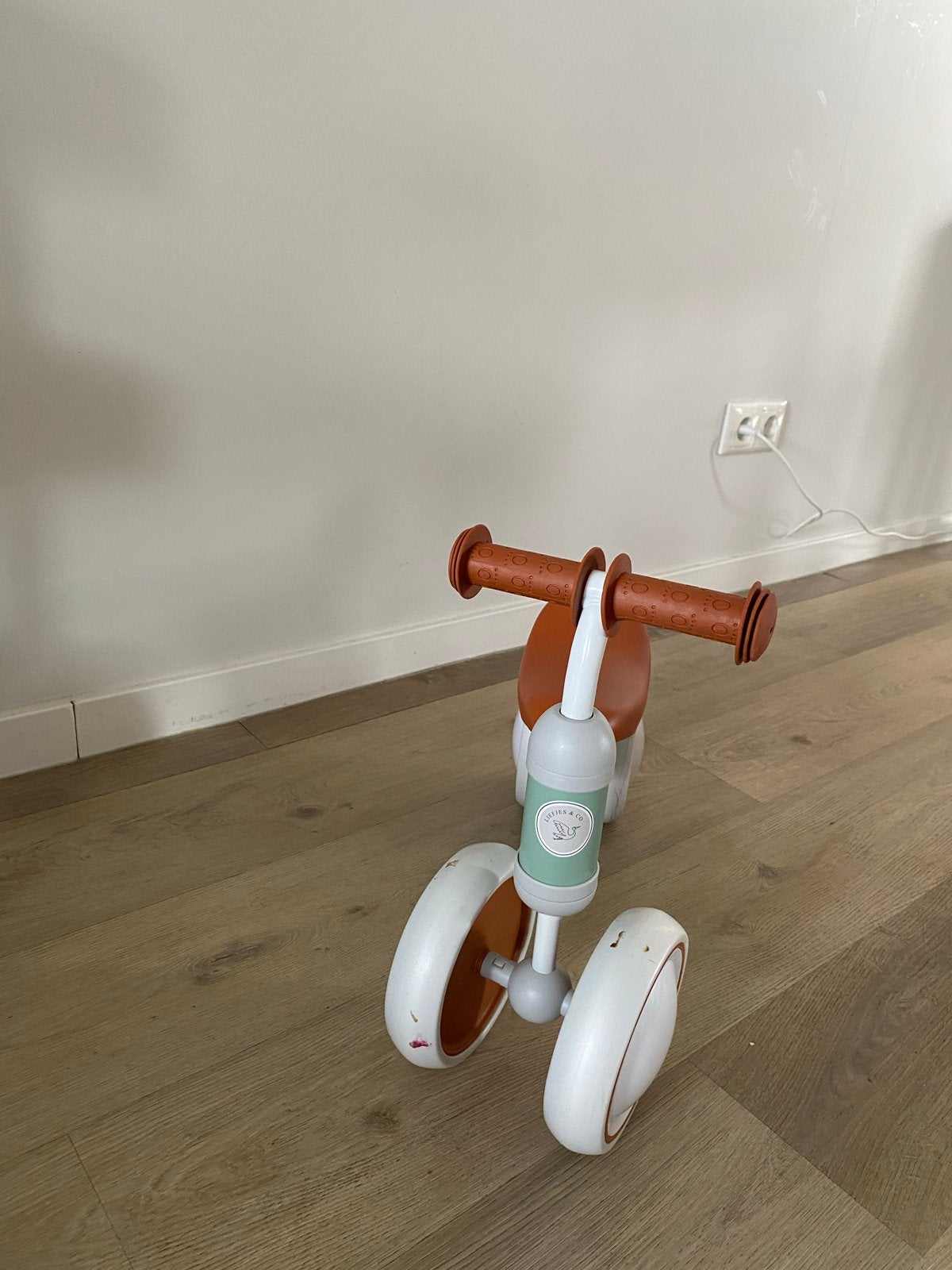 Liefjes & Co mini loopfiets / driewieler saliegroen, Ophalen, Zo goed als nieuw, Loopfiets