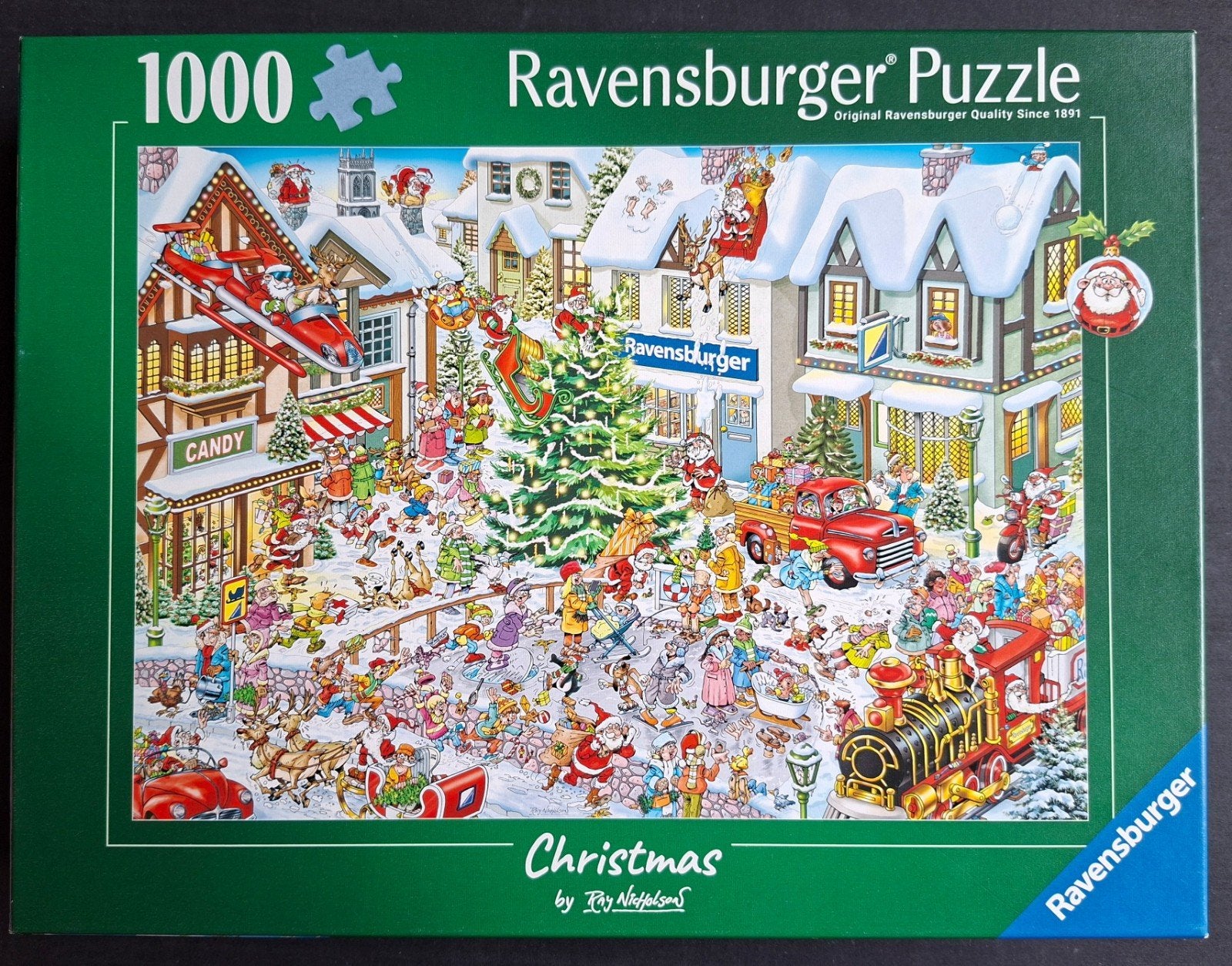 Ravensburger Christmas Puzzel 1000 stukjes - Ray Nicholson, Ophalen of Verzenden, 500 t/m 1500 stukjes, Zo goed als nieuw