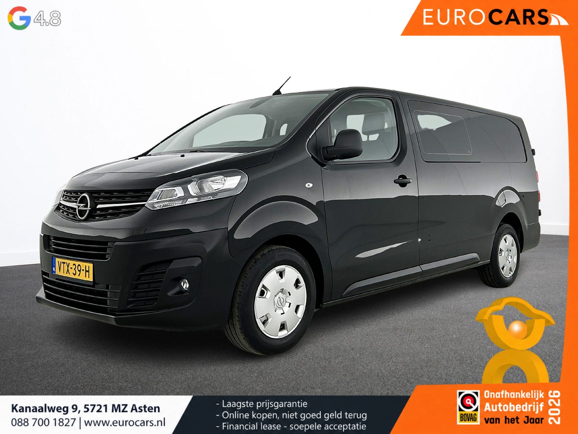 Opel Vivaro 2.0 145pk L3H1 Edition Dubbele Cabine Automaat A, Auto's, Verwarmde buitenspiegels, Gebruikt, Euro 6, 4 cilinders