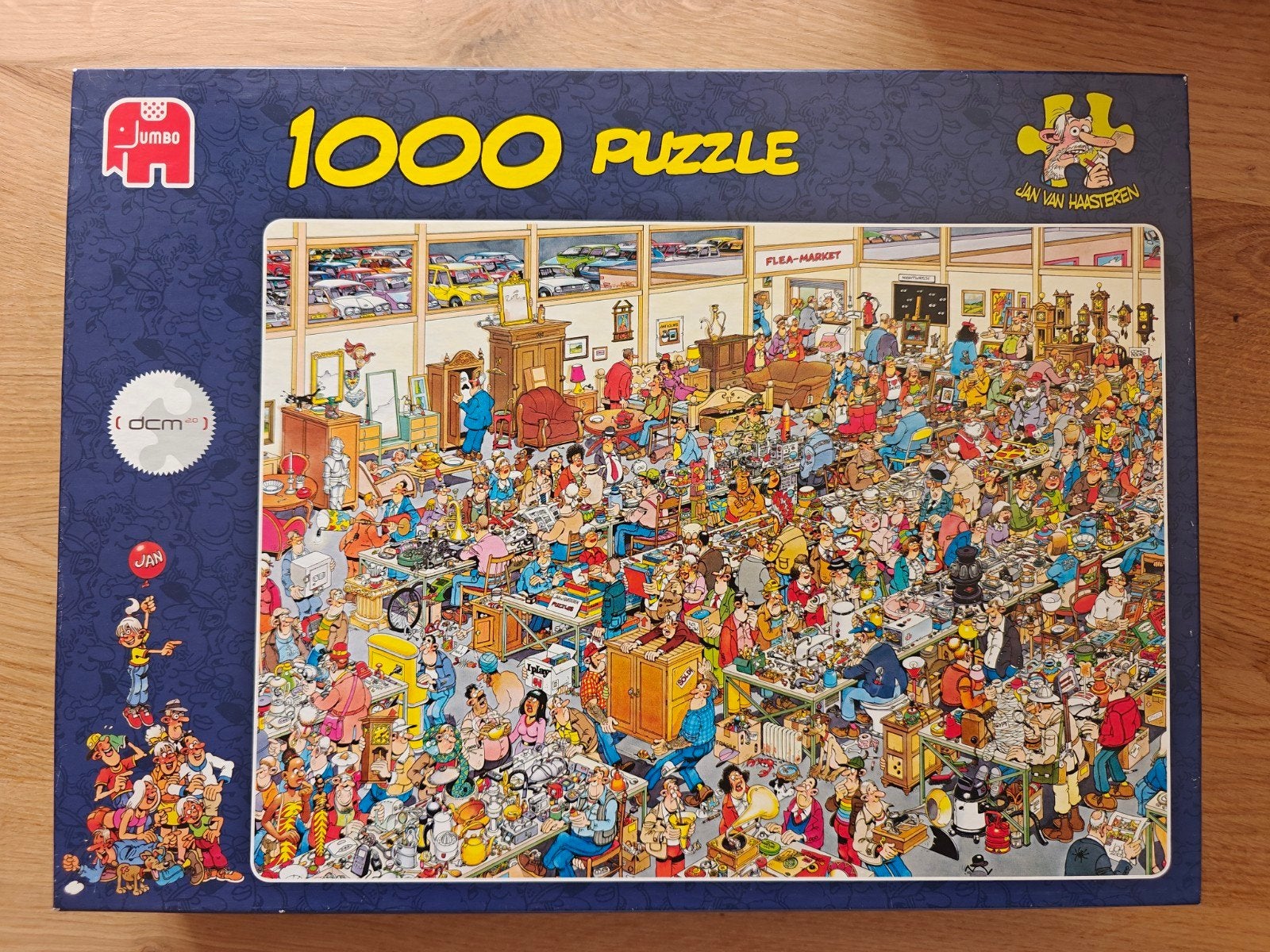 Jan van Haasteren Legpuzzel - Vlooienmarkt (1000 stukjes), Ophalen of Verzenden, 500 t/m 1500 stukjes, Gebruikt, Legpuzzel