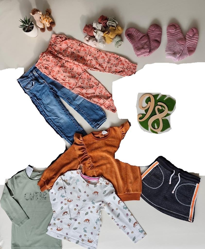 Kledingpakket meisje maat 98, Ophalen of Verzenden, Gebruikt, Maat 98