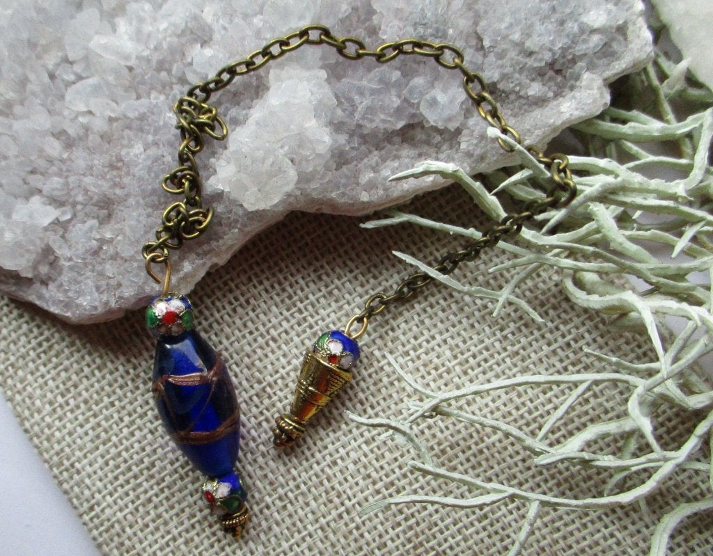 Tachyon Archion® energie - pendel van murano glas - blauw, Ophalen of Verzenden