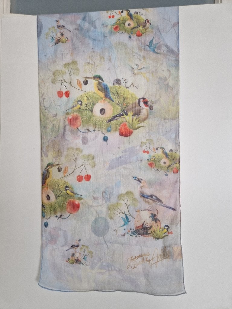 sjaal Jheronimus Bosch addy van den krommenacker, Ophalen of Verzenden, Zo goed als nieuw, Maat 46/48 (XL) of groter, Sjaal