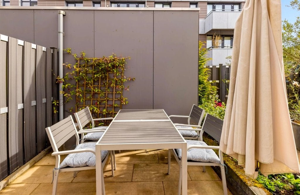 Tuin tafel, Tuinstoelen, tuinsets, Huis en Inrichting, Tafels | Eettafels, Ophalen, Gebruikt, 50 tot 100 cm, Vier personen