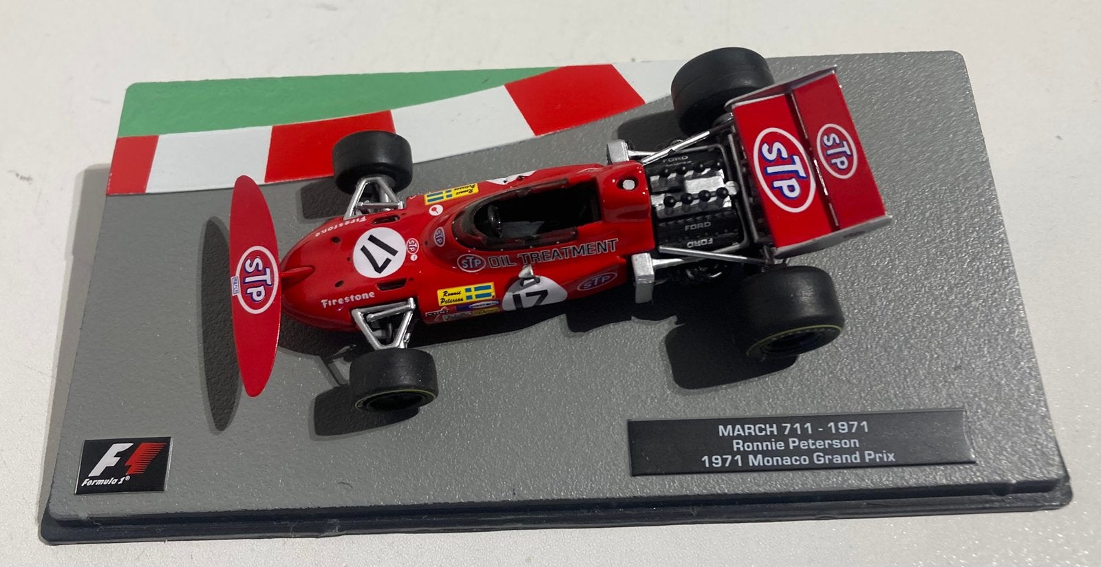 Collection F1 march 711 1971 schaal 1:43, Ophalen of Verzenden, Zo goed als nieuw, Formule 1