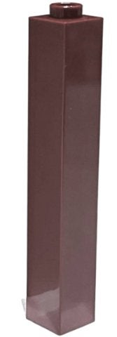 Lego Brown Brick 1 x 1 x 5 - Hollow Stud, Gebruikt, Overige thema's, Lego, Ophalen of Verzenden