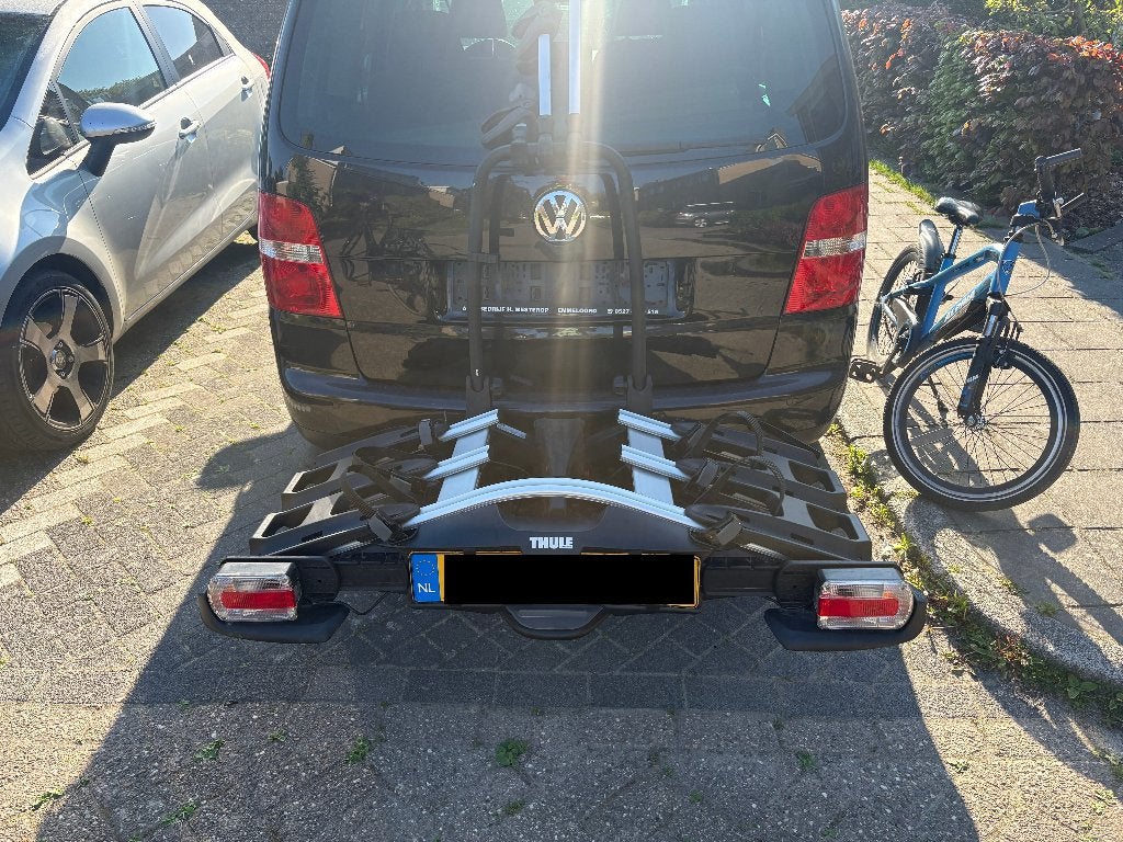 Thule fietsendrager te huur (ook voor E-bikes), Auto diversen, Fietsendragers, Nieuw, Trekhaakdrager, 3 fietsen of meer, Elektrische fiets