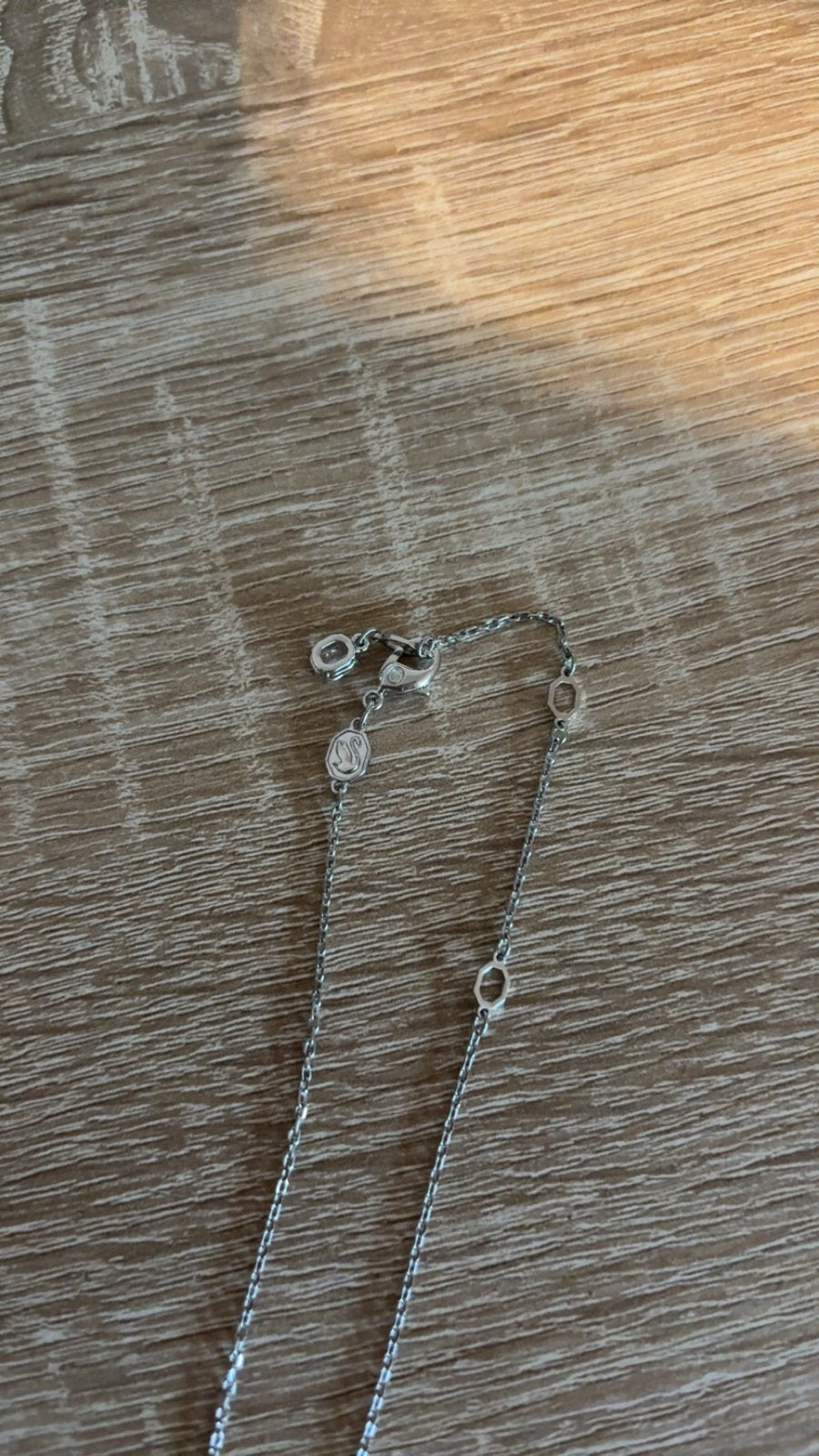 Swarovski ketting met zwaan hanger, Ophalen of Verzenden, Zo goed als nieuw, Zilver, Overige materialen