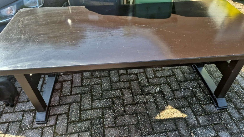 Gratis eikenhouten tafel, Ophalen, Gebruikt, Eikenhout, 50 tot 100 cm