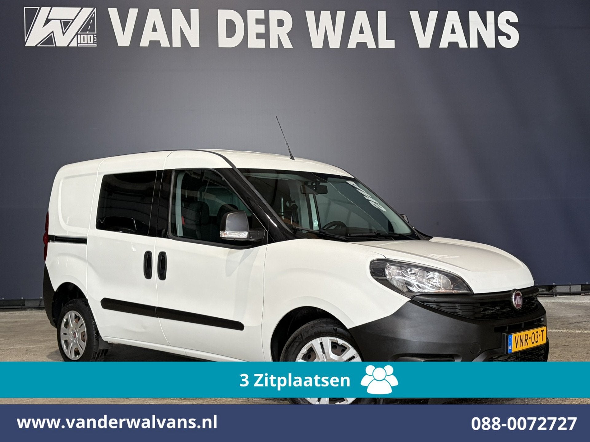 Fiat Doblò Cargo 1.6 MJ 90pk L1H1 Euro6 Airco | 3-Zits | Na, Voorwielaandrijving, Dealer onderhouden, Stof, Euro 6