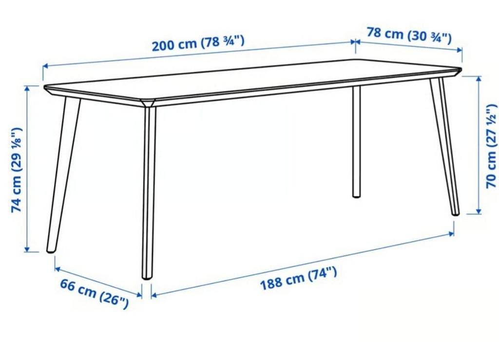 Mooie eettafel aangeboden, Ophalen, Gebruikt