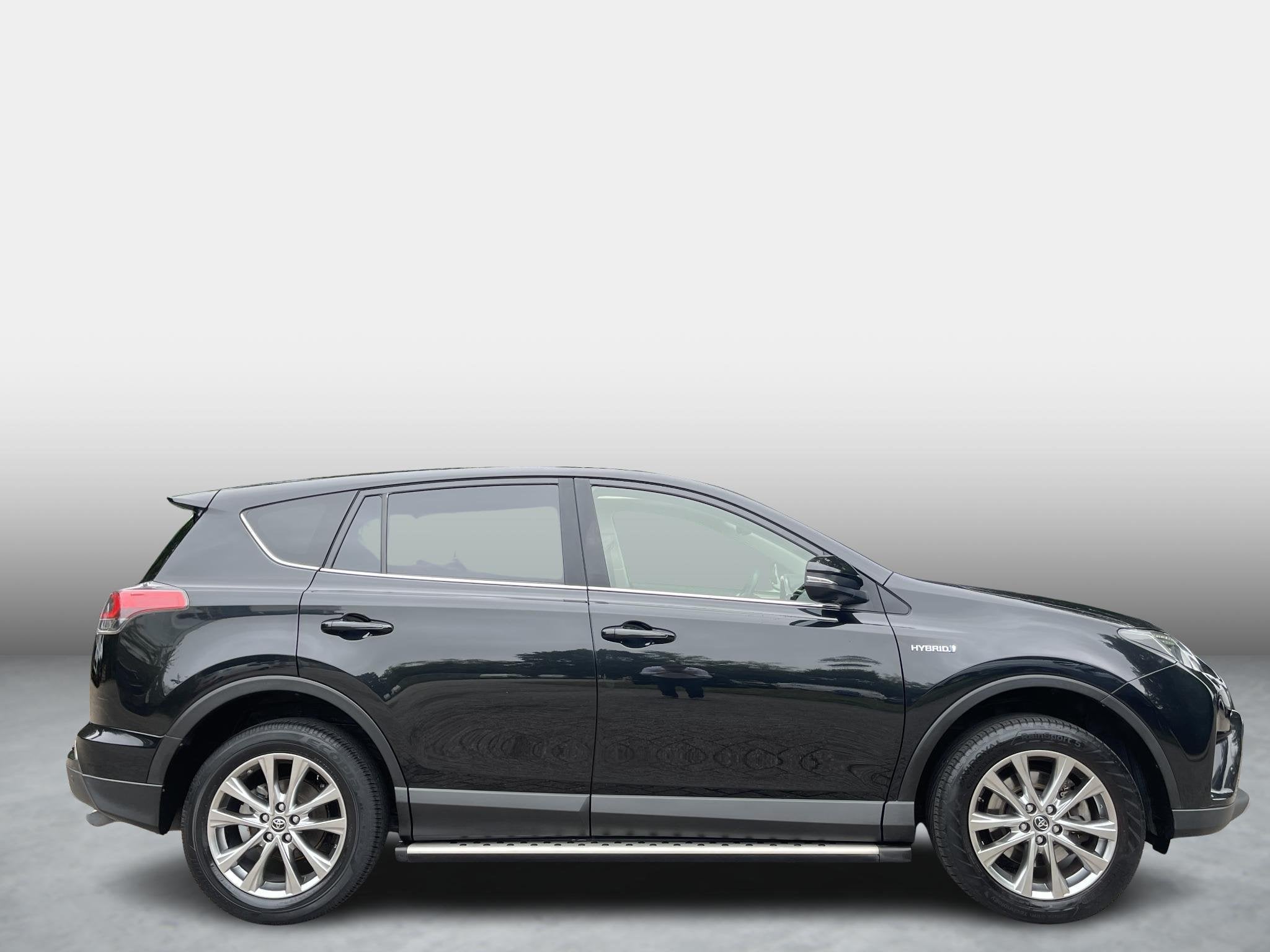 Toyota RAV4 2.5 Hybrid Executive Panorama dak , Dodehoek det, Auto's, Gebruikt, Zwart, Bedrijf, Hybride Elektrisch/Benzine