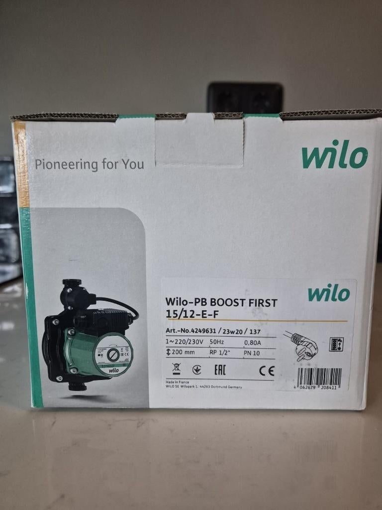 Drukverhoger/Hydrofoor (nieuw in doos) Wilo-PB Boost FIRST, Ophalen of Verzenden, Nieuw, Overige typen