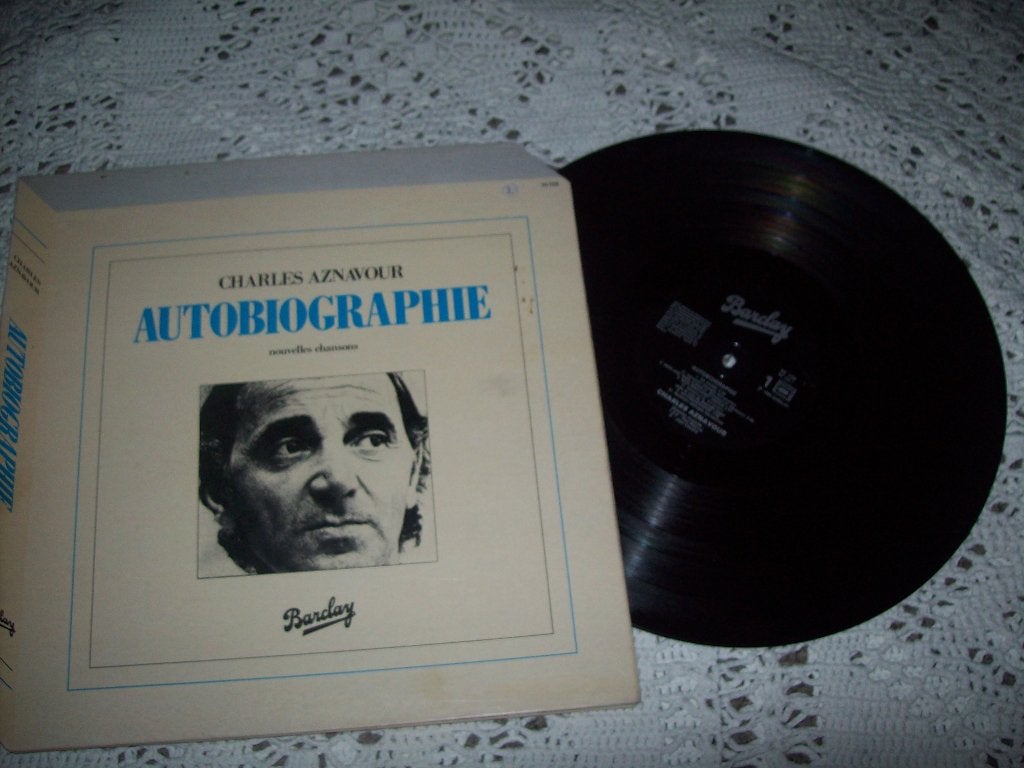 Charles Aznavour - Autobiographie LP (1980), LP, Gebruikt, Ophalen of Verzenden, 12 inch