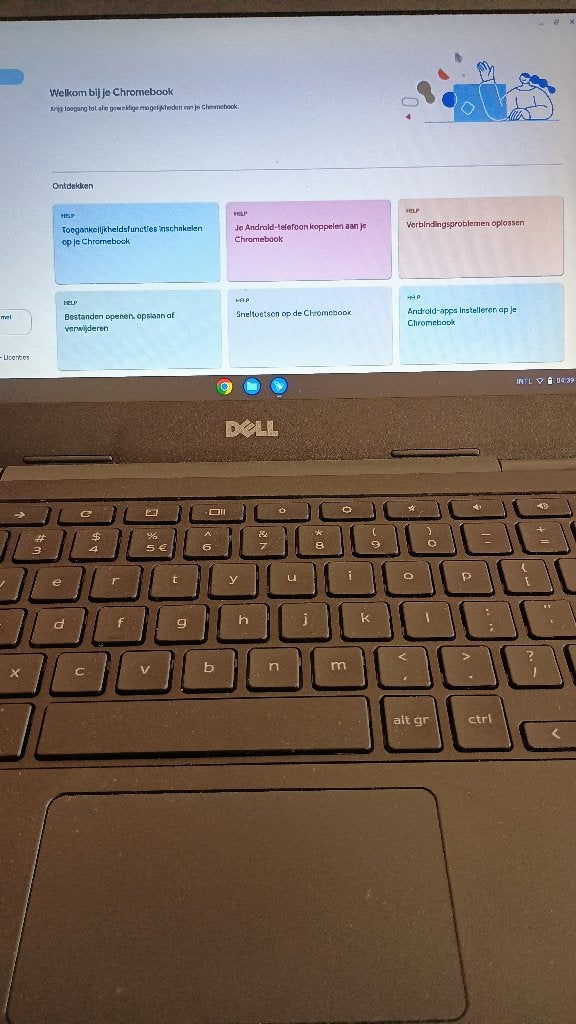 Laptop chromebook Dell 3180, Qwerty, Ophalen of Verzenden, Dell, 32 GB of minder