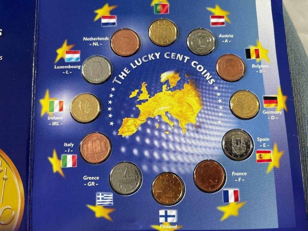 1 euro centen europa, Ophalen of Verzenden, Overige landen, 1 cent, Setje