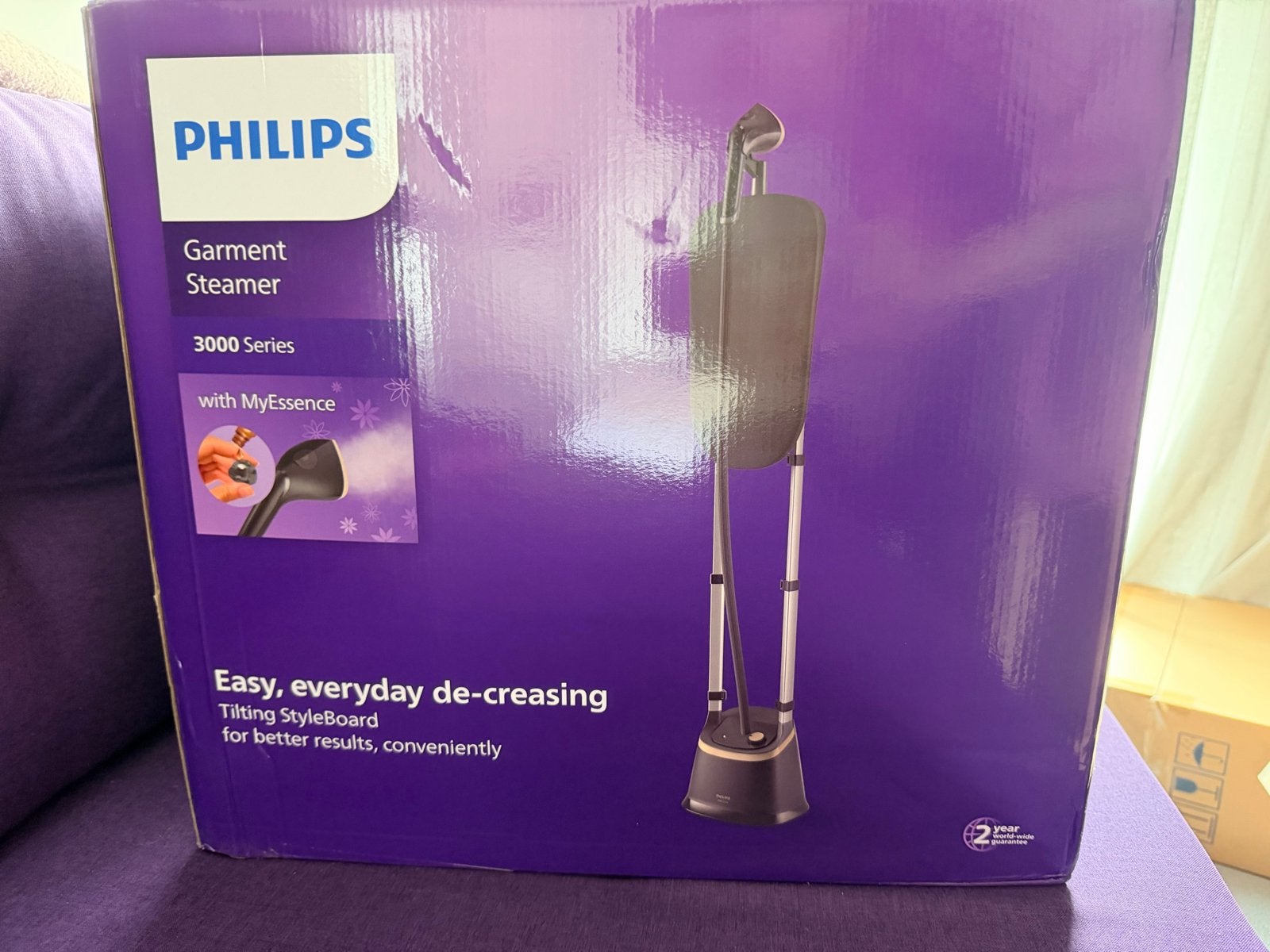 Philips Garment Steamer 3000 Series met MyEssence, Ophalen of Verzenden, Nieuw, Strijkijzer met snoer