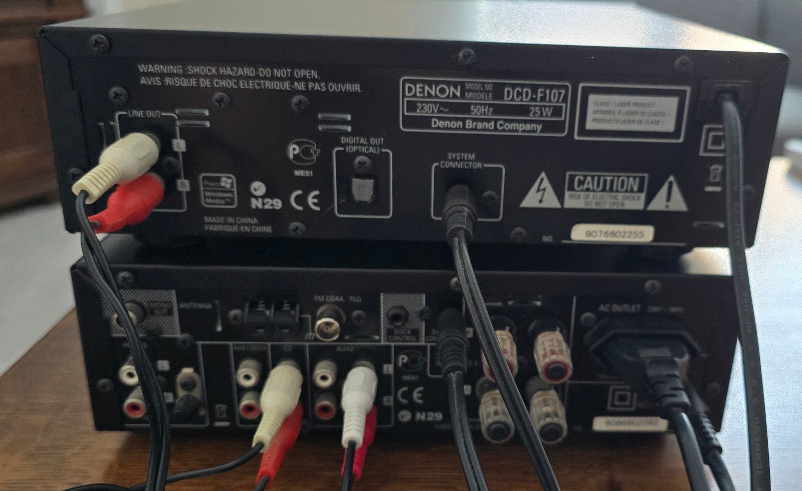 Denon DCD-F107 CD-speler & DRA-F107 AM-FM Stereo Receiver, Denon, Zo goed als nieuw, Tuner of Radio, Losse componenten