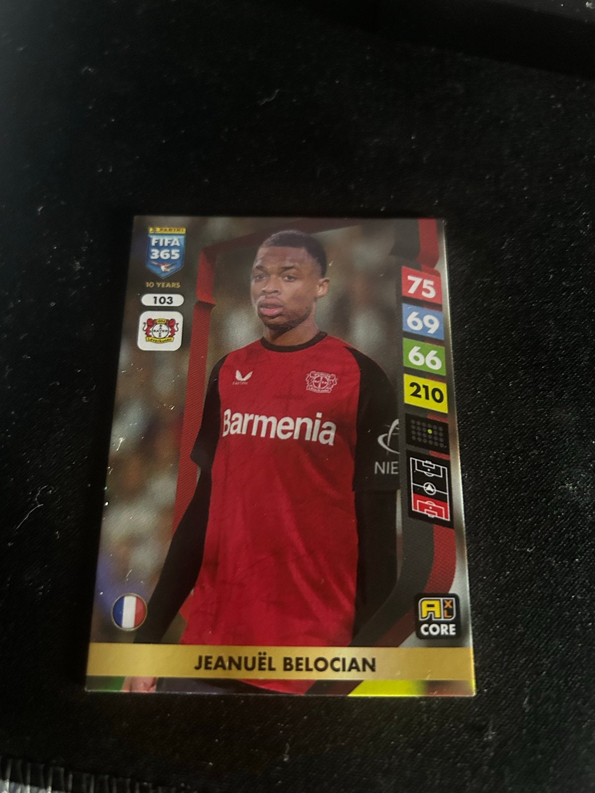 FIFA 365 Adrenalyn XL Jeanuël Belocian Spelerskaart, Ophalen of Verzenden, Zo goed als nieuw, Buitenlandse clubs, Spelerskaart