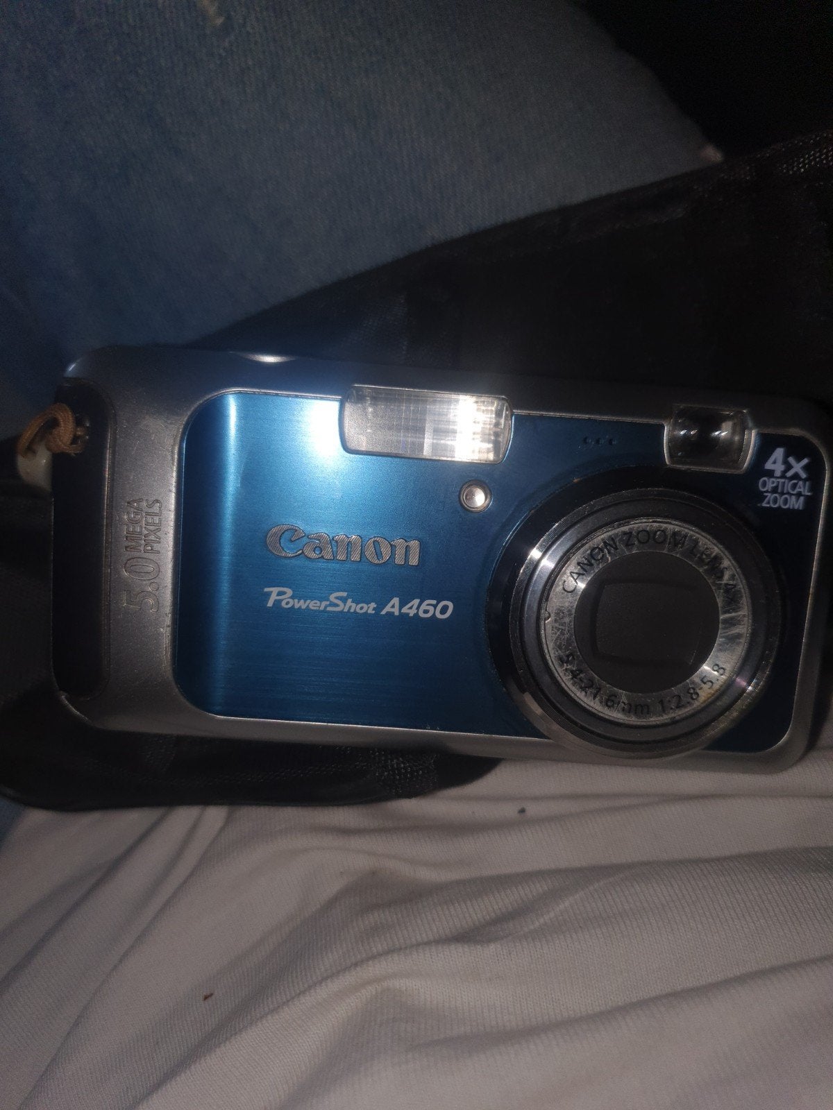Canon PowerShot A460 Compactcamera - Blauw, Ingebouwde flitser, Gebruikt, Canon, Ophalen of Verzenden