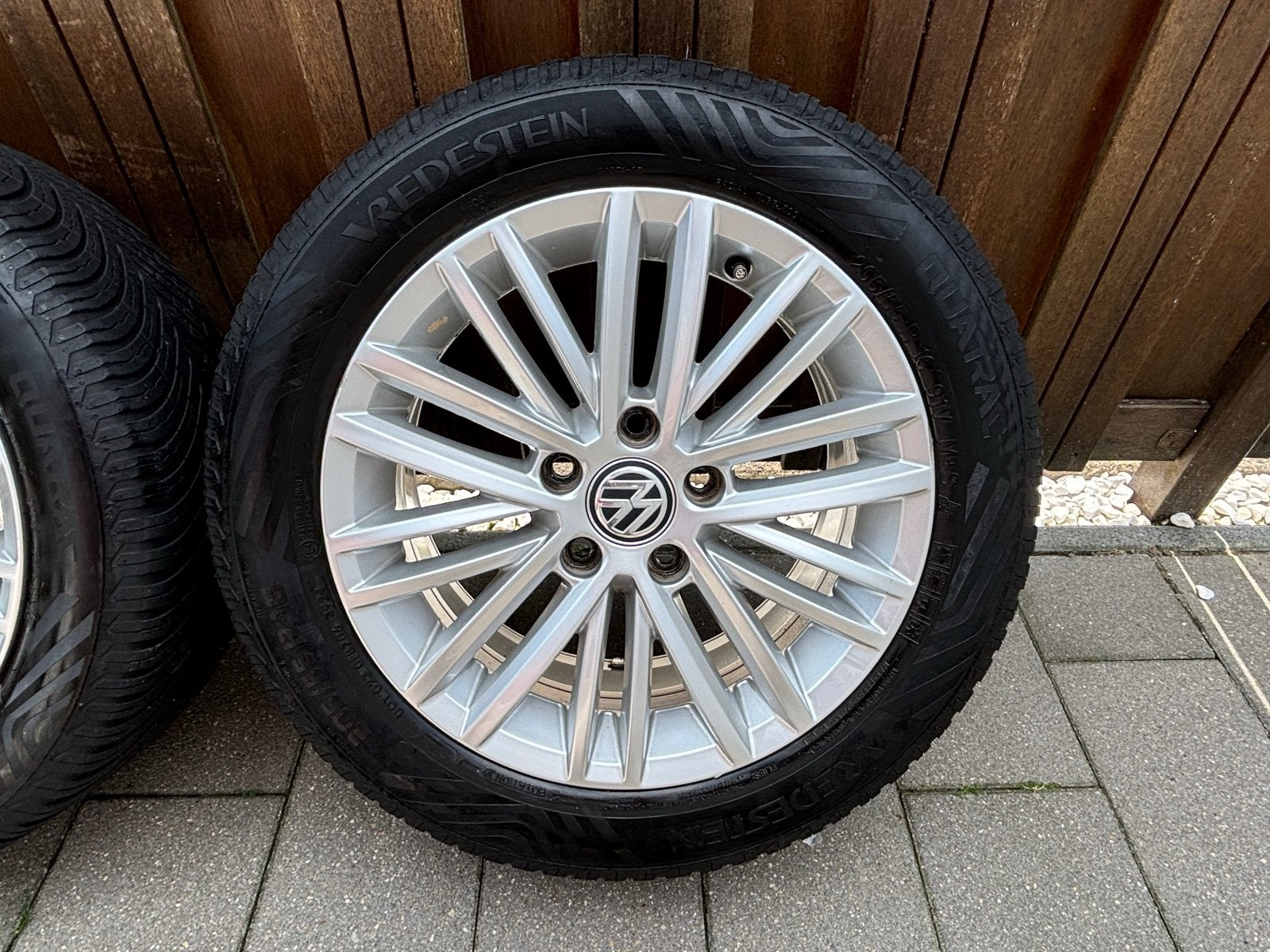 Volkswagen Golf 7 originele Cup velgen met All Season banden, Ophalen, Gebruikt, 16 inch, Banden en Velgen