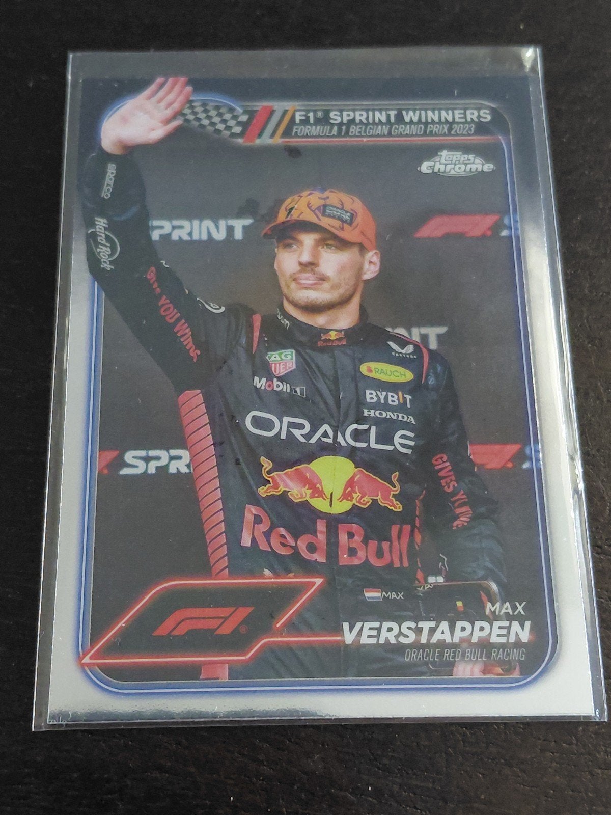 Max Verstappen F1 Sprint Winners Topps Chrome 2023 kaart, Ophalen of Verzenden, Nieuw, Overige sporten, Spelerskaart